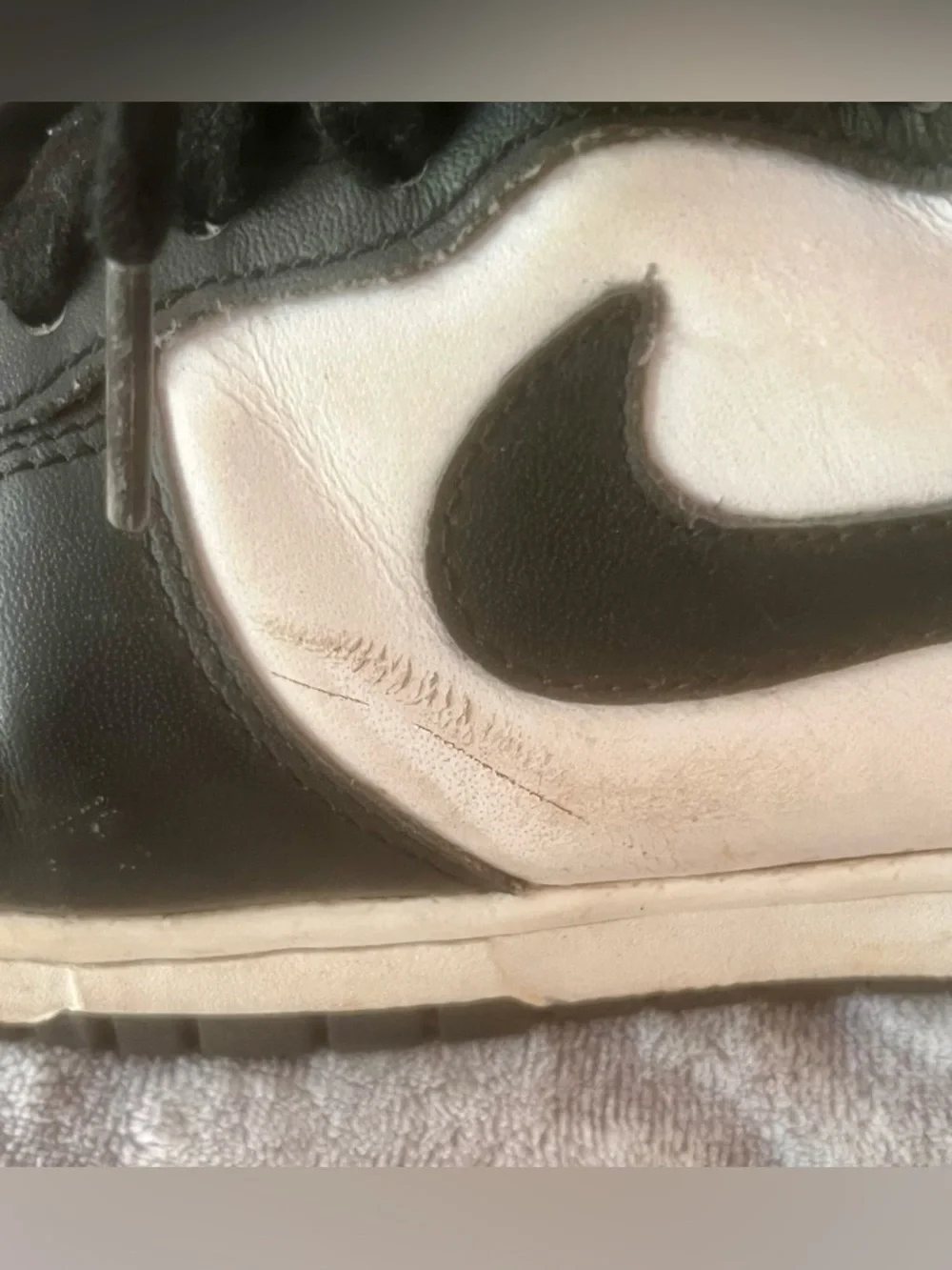 Nike Dunk High Black White Panda Sneakers Womens Size 8